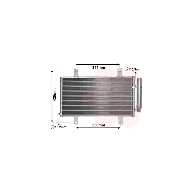 Condenseur, climatisation VAN WEZEL 27005209