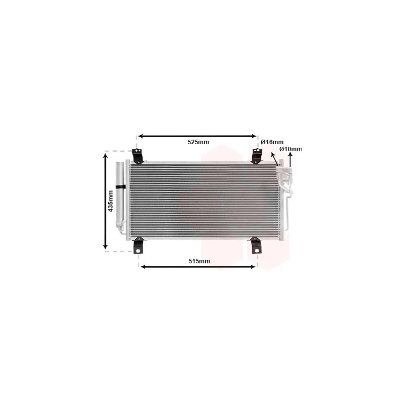 Condenseur, climatisation VAN WEZEL 27005231