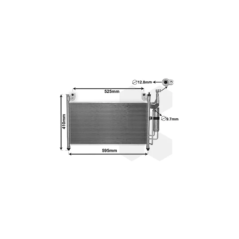 Condenseur, climatisation VAN WEZEL 27005236