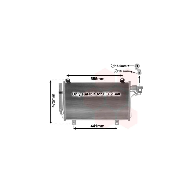 Condenseur, climatisation VAN WEZEL 27005260