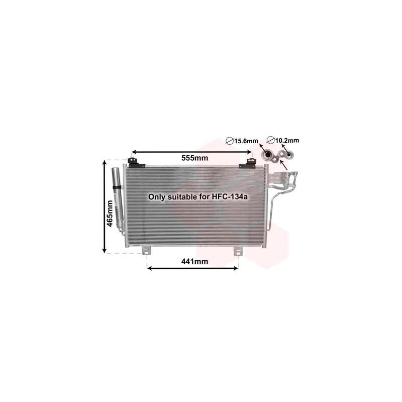 Condenseur, climatisation VAN WEZEL 27005261
