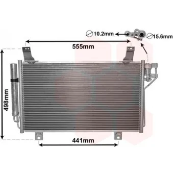 Condenseur, climatisation VAN WEZEL 27005264