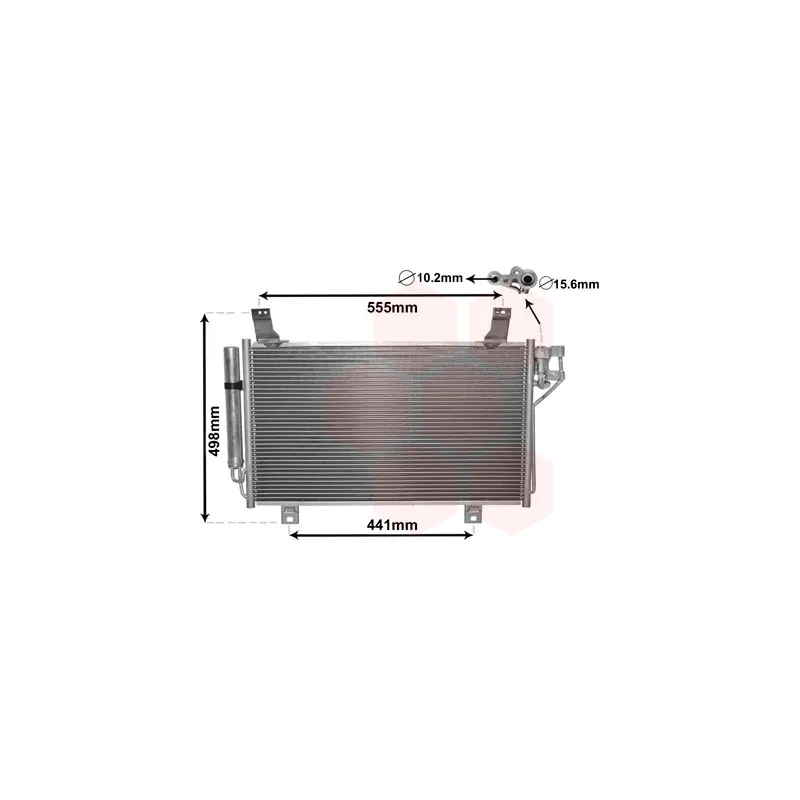 Condenseur, climatisation VAN WEZEL 27005264