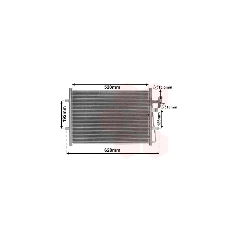 Condenseur, climatisation VAN WEZEL 27005281
