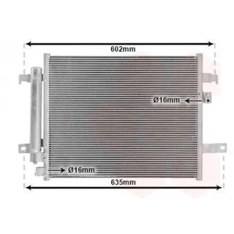 Condenseur, climatisation VAN WEZEL 27005294