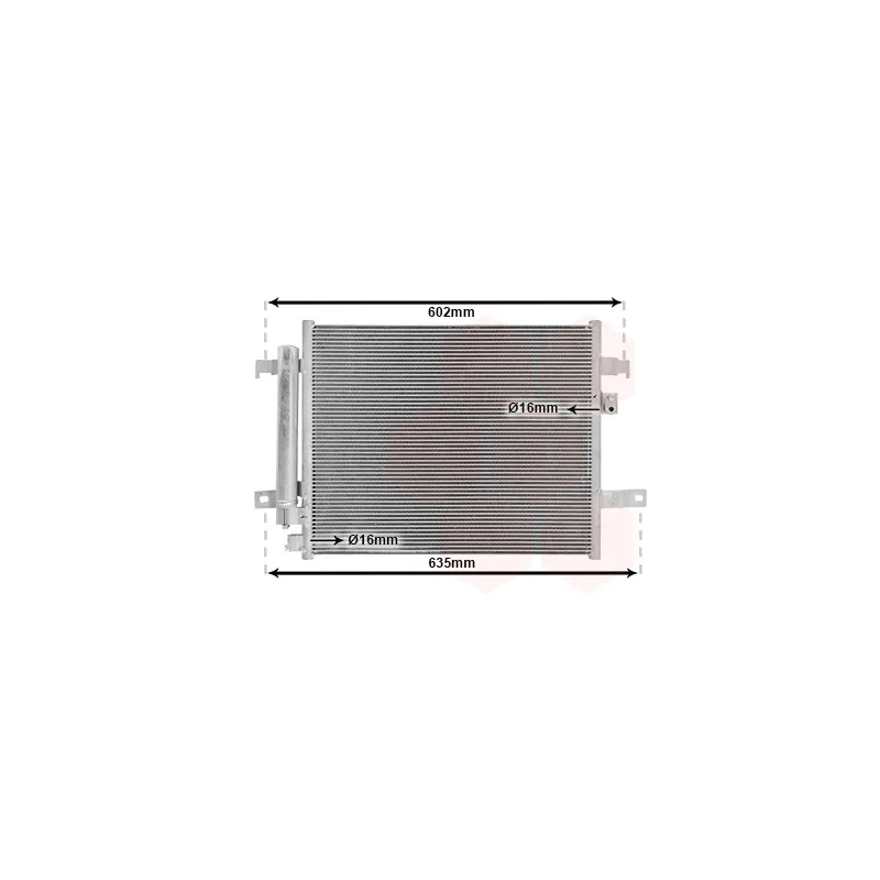 Condenseur, climatisation VAN WEZEL 27005294