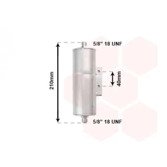 Filtre déshydratant, climatisation VAN WEZEL 2700D149
