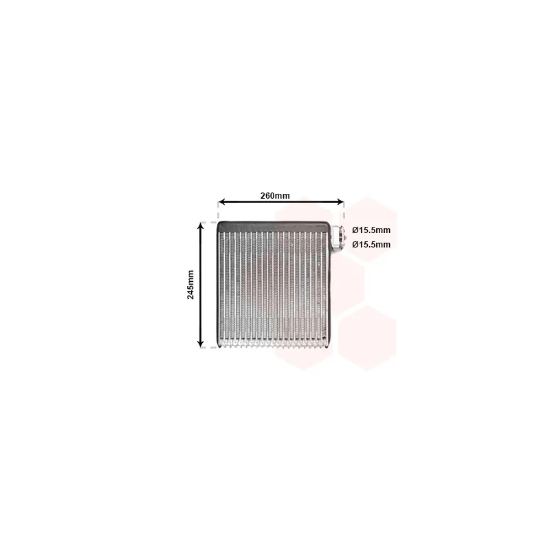 Évaporateur climatisation VAN WEZEL 2700V216