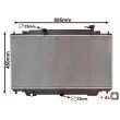 Radiateur, refroidissement du moteur VAN WEZEL 27012703 - Visuel 1