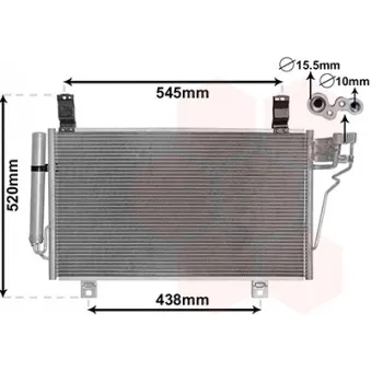 Condenseur, climatisation VAN WEZEL 27015700