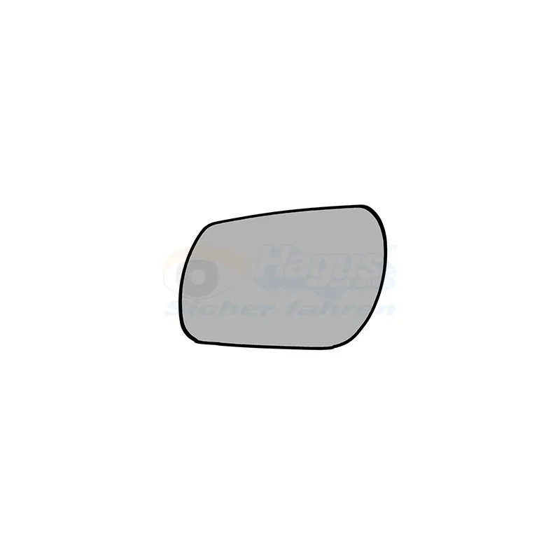Verre de rétroviseur, rétroviseur extérieur VAN WEZEL 2740837