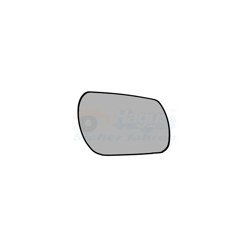 Verre de rétroviseur, rétroviseur extérieur VAN WEZEL 2740838