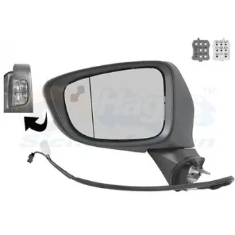 Rétroviseur extérieur VAN WEZEL 2766827