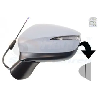 Rétroviseur extérieur VAN WEZEL 2773807