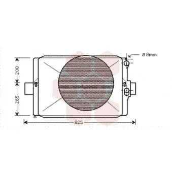 Radiateur, refroidissement du moteur VAN WEZEL 28002024