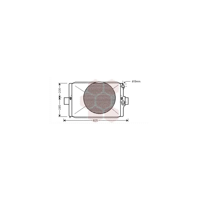 Radiateur, refroidissement du moteur VAN WEZEL 28002024