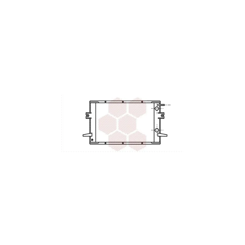 Radiateur, refroidissement du moteur VAN WEZEL 28002026