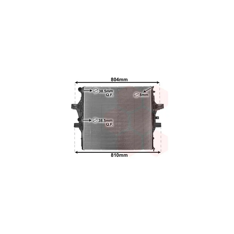 Radiateur, refroidissement du moteur VAN WEZEL 28002125