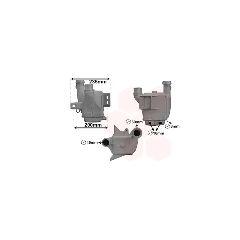 Intercooler, échangeur VAN WEZEL 28004137
