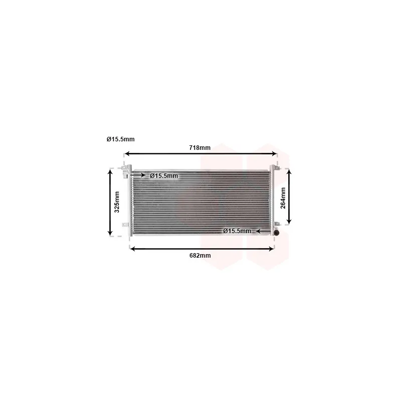 Condenseur, climatisation VAN WEZEL 28005044