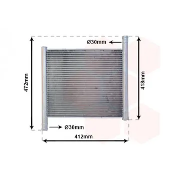 Radiateur, refroidissement du moteur VAN WEZEL 29002002
