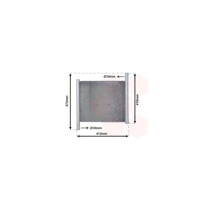 Radiateur, refroidissement du moteur VAN WEZEL 29002002