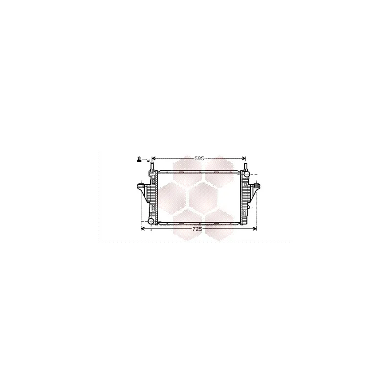 Radiateur, refroidissement du moteur VAN WEZEL 29002006