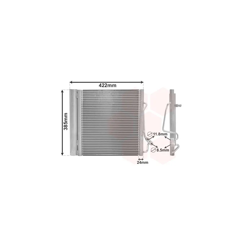 Condenseur, climatisation VAN WEZEL 29005001