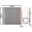 Condenseur, climatisation VAN WEZEL 29005010 - Visuel 1