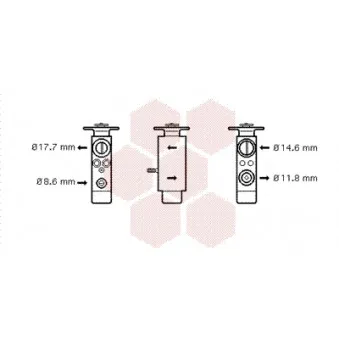 Détendeur, climatisation VAN WEZEL 30001098