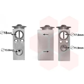 Détendeur, climatisation VAN WEZEL 30001599