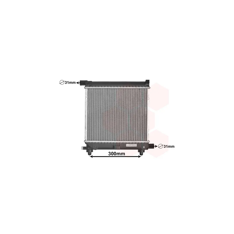 Radiateur, refroidissement du moteur VAN WEZEL 30002039