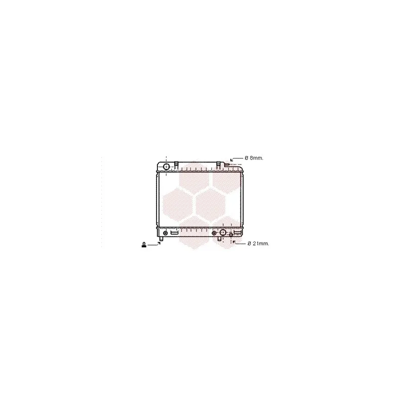 Radiateur, refroidissement du moteur VAN WEZEL 30002041