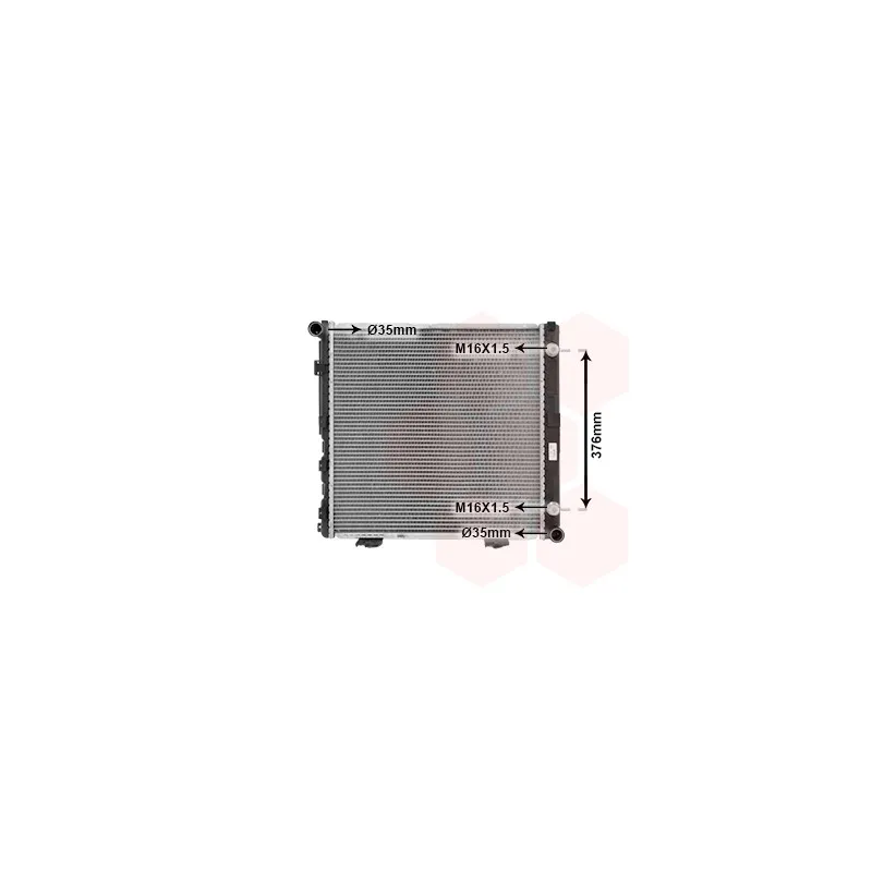 Radiateur, refroidissement du moteur VAN WEZEL 30002065