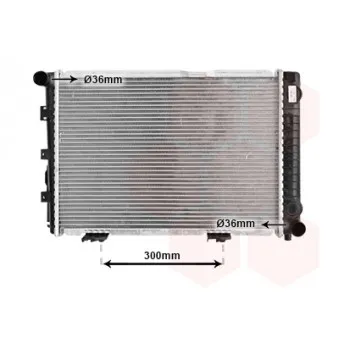 Radiateur, refroidissement du moteur VAN WEZEL 30002067