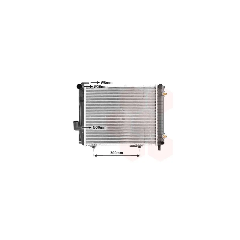 Radiateur, refroidissement du moteur VAN WEZEL 30002069