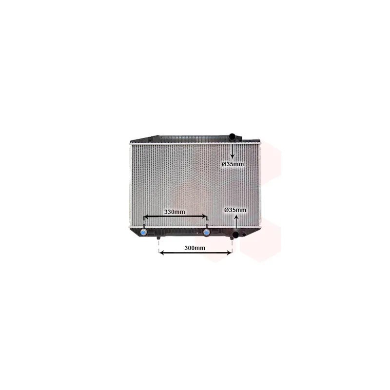 Radiateur, refroidissement du moteur VAN WEZEL 30002070