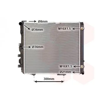 Radiateur, refroidissement du moteur VAN WEZEL 30002072