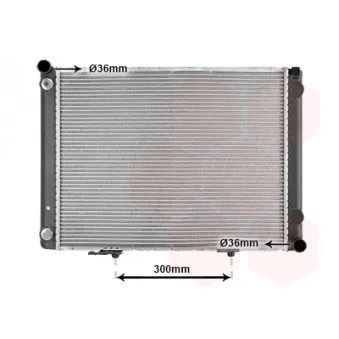 Radiateur, refroidissement du moteur VAN WEZEL 30002074