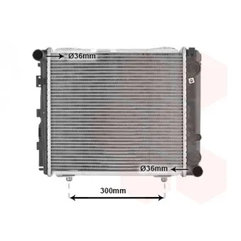 Radiateur, refroidissement du moteur VAN WEZEL 30002079
