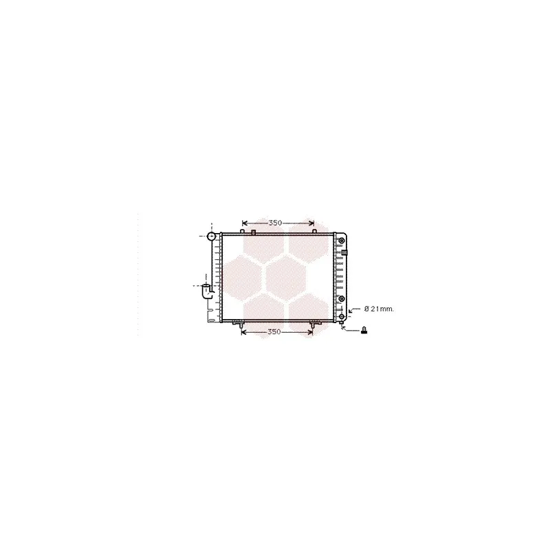 Radiateur, refroidissement du moteur VAN WEZEL 30002096