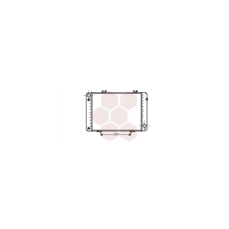 Radiateur, refroidissement du moteur VAN WEZEL 30002099