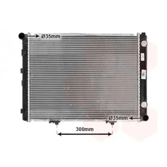 Radiateur, refroidissement du moteur VAN WEZEL 30002100