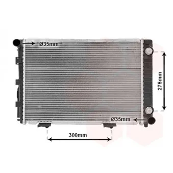 Radiateur, refroidissement du moteur VAN WEZEL 30002110