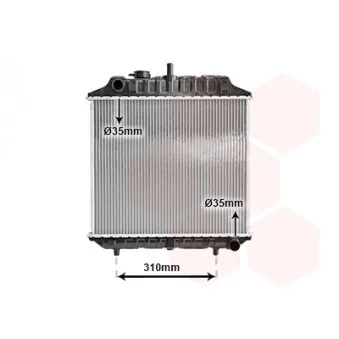 Radiateur, refroidissement du moteur VAN WEZEL 30002127