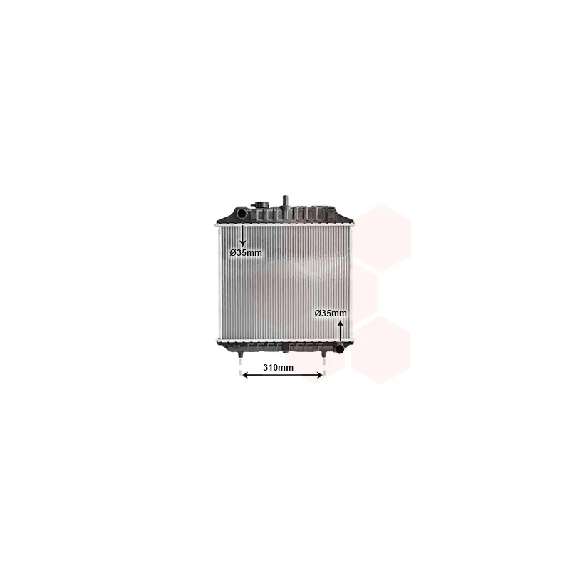 Radiateur, refroidissement du moteur VAN WEZEL 30002127