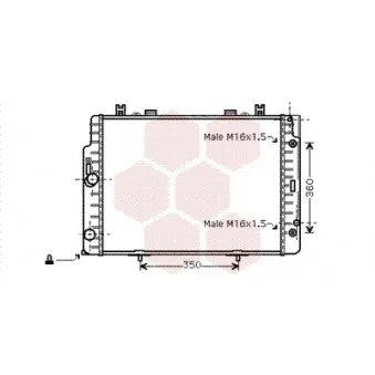 Radiateur, refroidissement du moteur VAN WEZEL