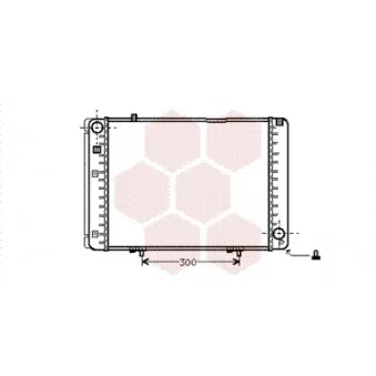 Radiateur, refroidissement du moteur VAN WEZEL 30002134