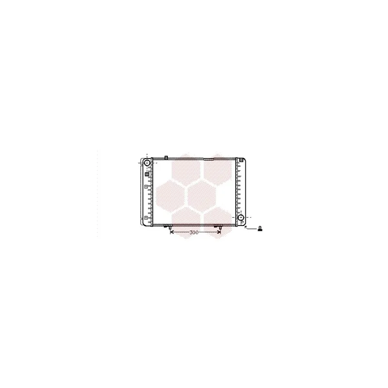 Radiateur, refroidissement du moteur VAN WEZEL 30002134
