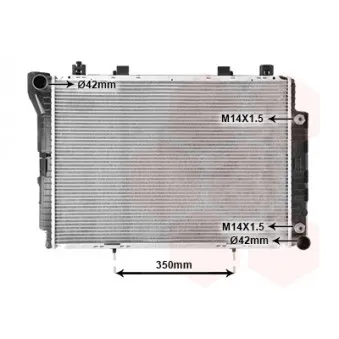 Radiateur, refroidissement du moteur VAN WEZEL 30002144
